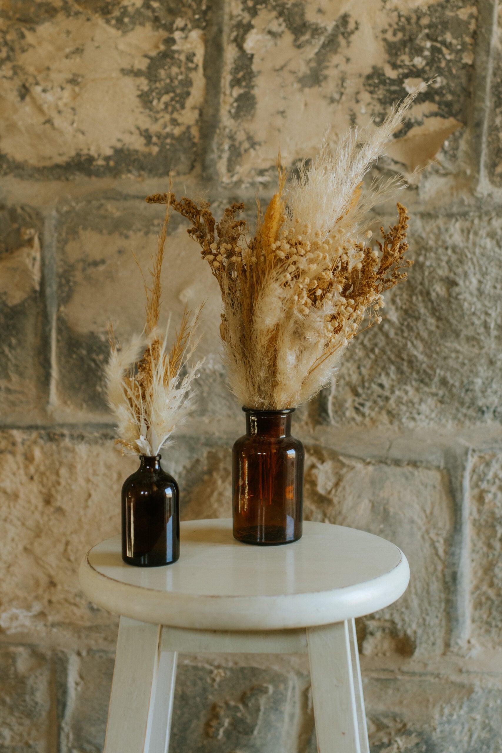 אגרטל זכוכית חומה